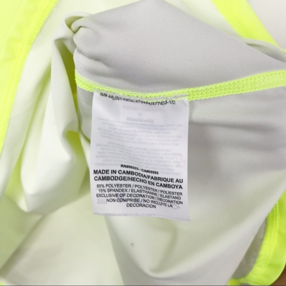NIKE Neon Racerback Athleisure Tank Top M - Picture 5 of 8
